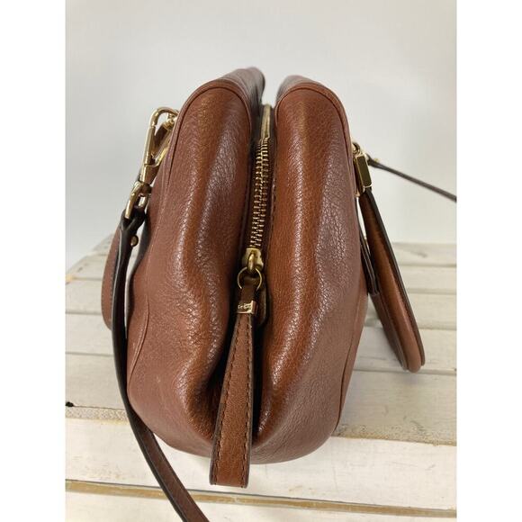 COACH 25169 MEDIUM BROWN LEATHER CROSSBODY BAG - Picture 3 of 11